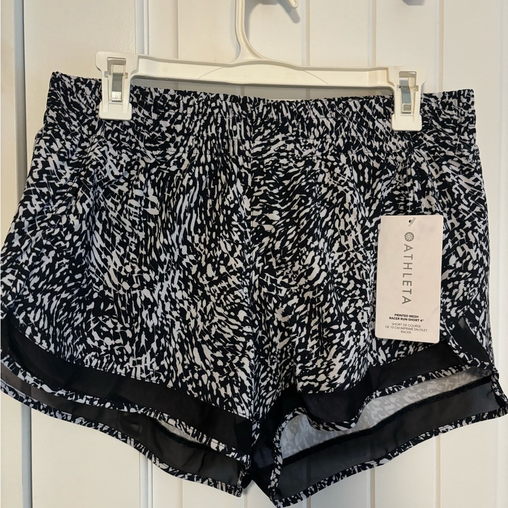 Athlete 4” mesh running shorts.